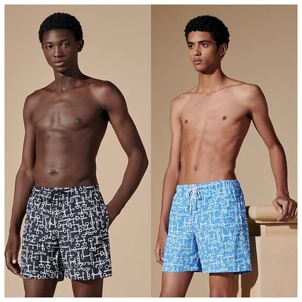 【エルメス・Hermes】"Metallerie Givree" swim trunks