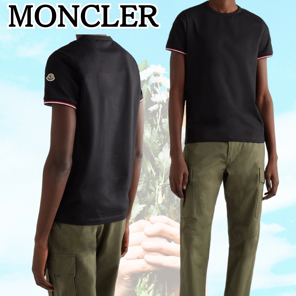 Moncler*春の贅沢*スリムフィット コントラストチップ Tシャツ