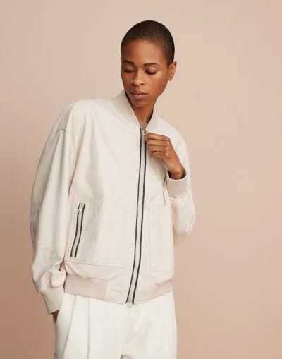 《送料無料》 BRUNELLO CUCINELLI nappa leather bomber jacket