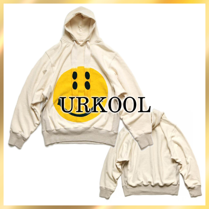 国内発送/関税込☆URKOOL☆長袖 絵文字 プルオーバー パーカー☆