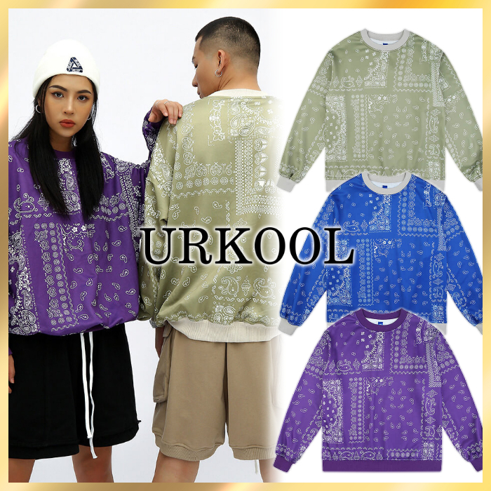国内発送/関税込☆URKOOL☆バンダナ スウェットシャツ☆