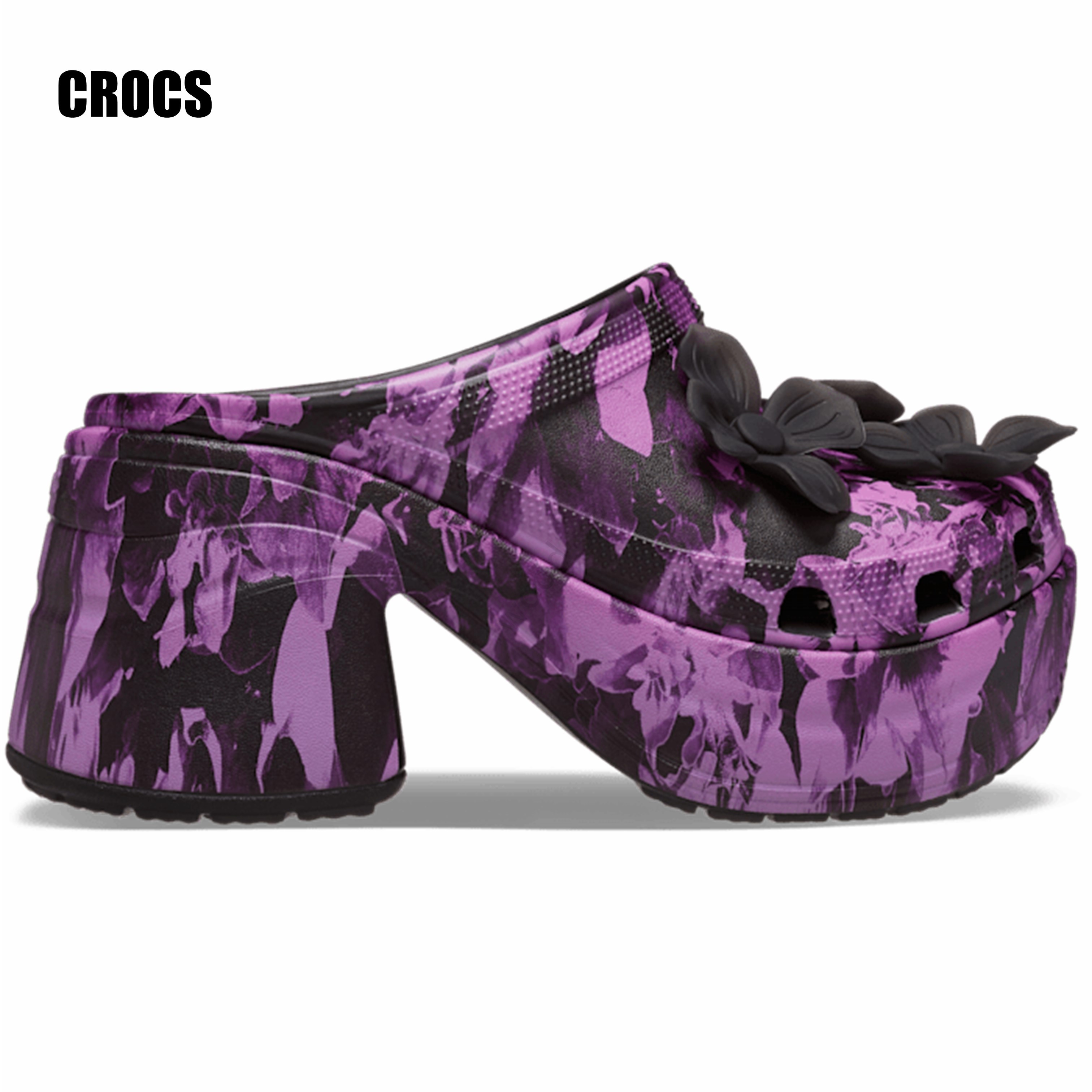 [クロックス] CROCS SIREN BOW CLOG サンダル☆ヒール高さ 9.2cm