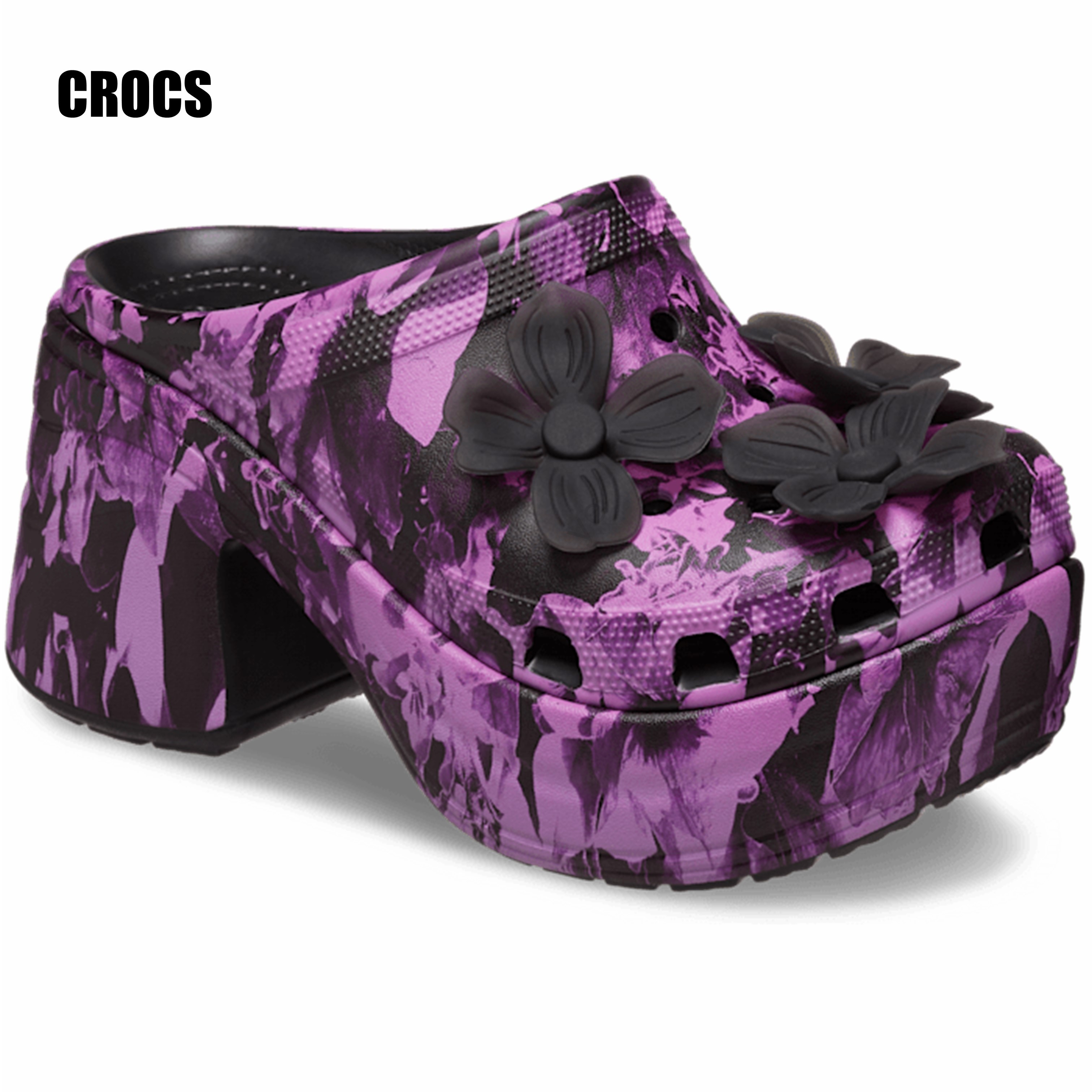 [クロックス] CROCS SIREN BOW CLOG サンダル☆ヒール高さ 9.2cm