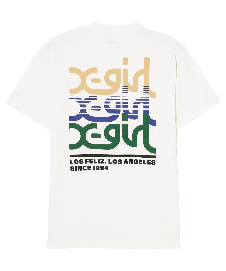 早い者勝ち 大人気 TRIPLE MILLS LOGO S/S TEE X-girl デザイン
