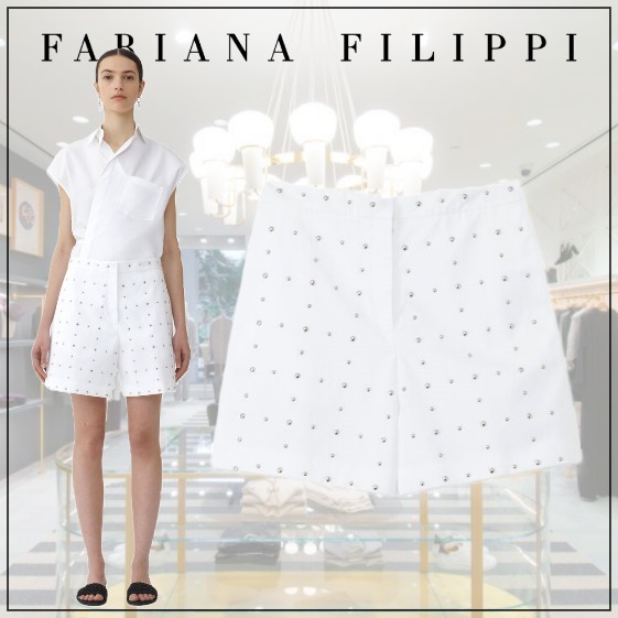 [FABIANA FILIPPI]ポプリン バミューダ パンツ