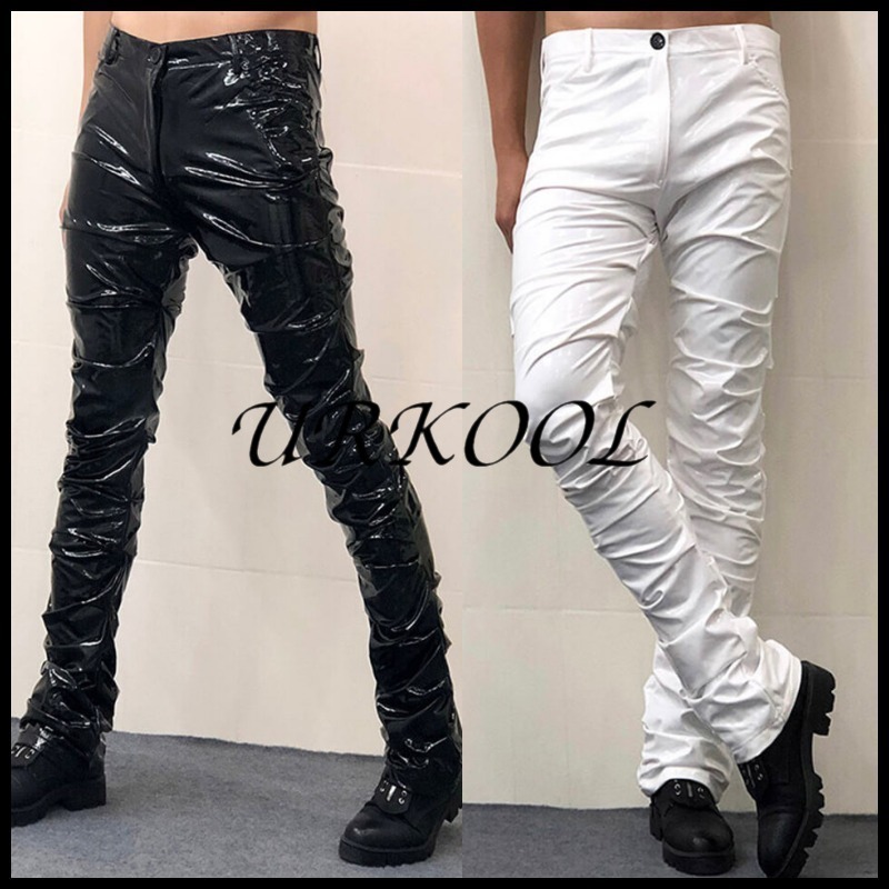 ☆関税/送料込み☆【URKOOL】スタックレザーパンツ V3