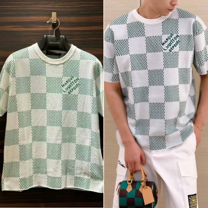 【遊び心とお洒落の調和】ヴィトン Tシャツ