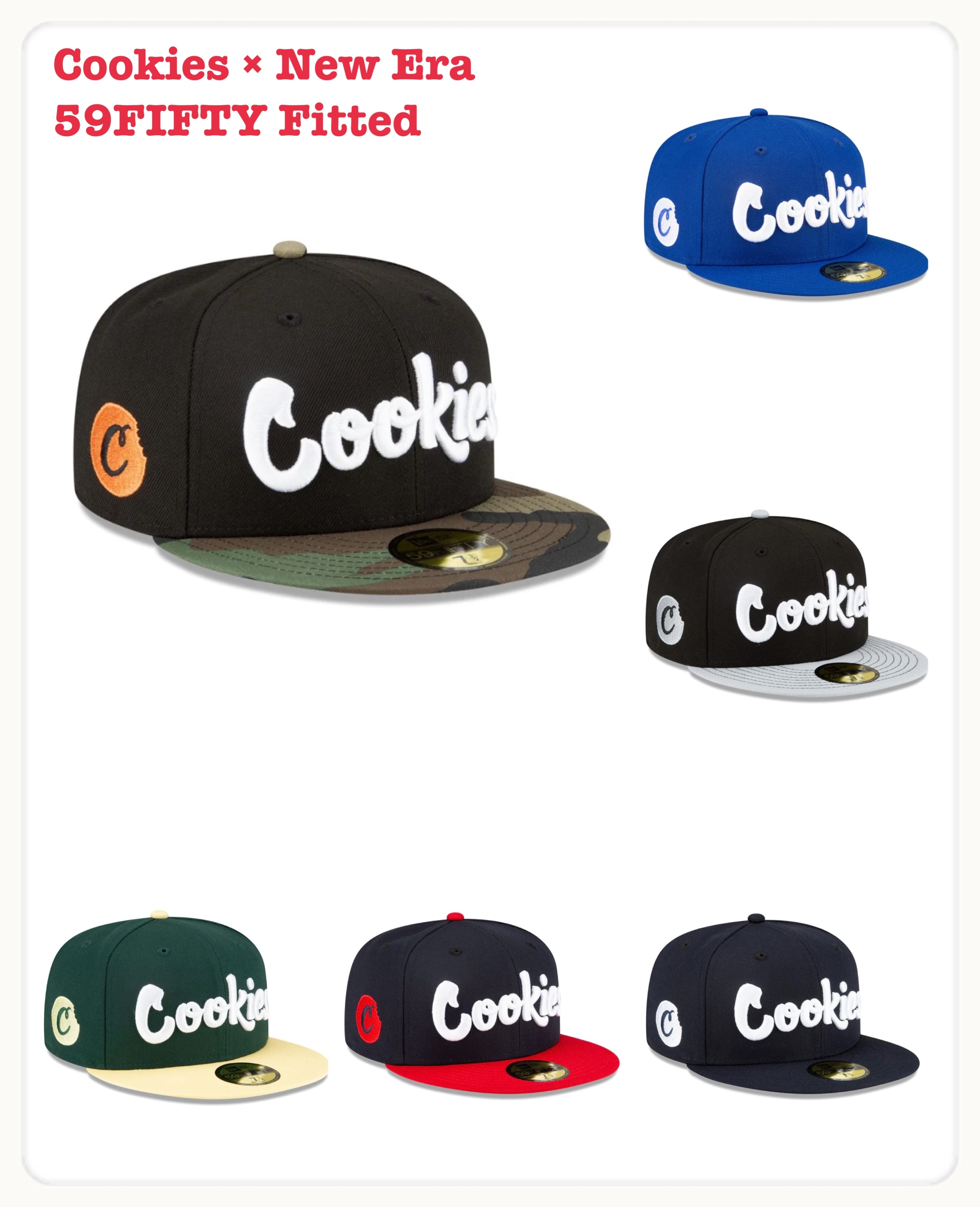 Cookies × New Era ( NEW / 日本未入荷 ) 59FIFTY Fitted (New