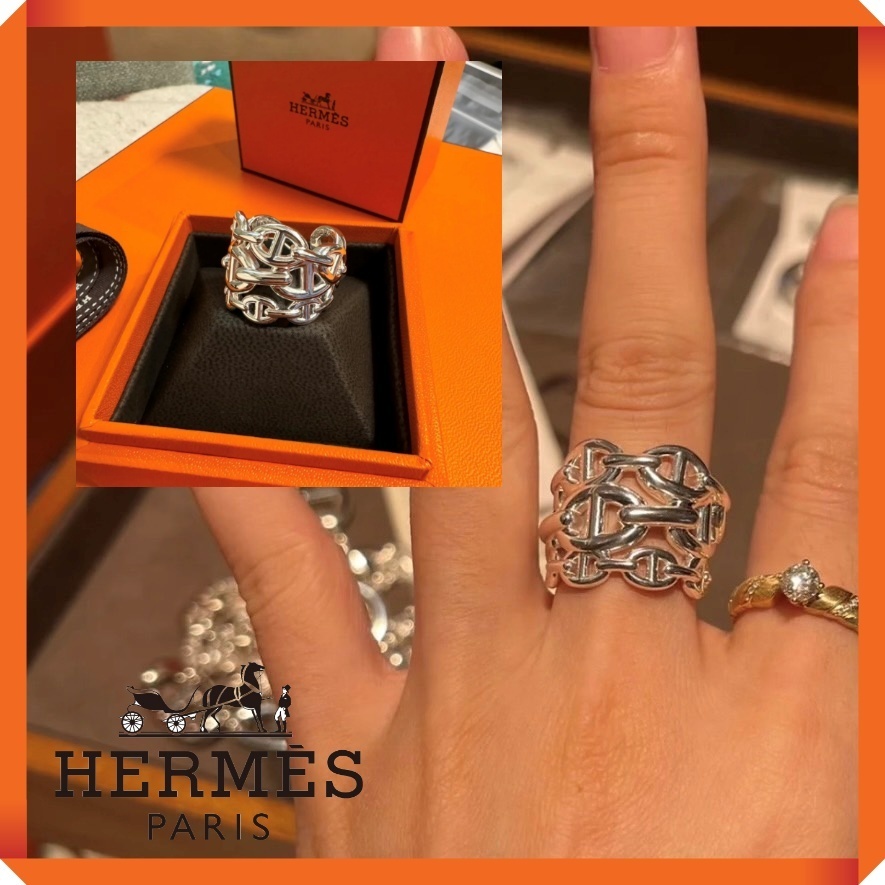 【普段使いできる♪】HERMES Chaine d'ancre Enchainee リング