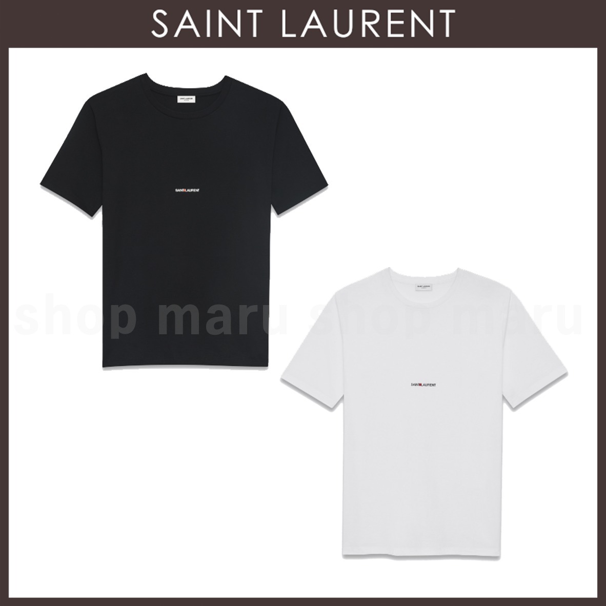 SAINT LAURENT◆サンローラン リヴ ゴーシュ Tシャツ◆2色