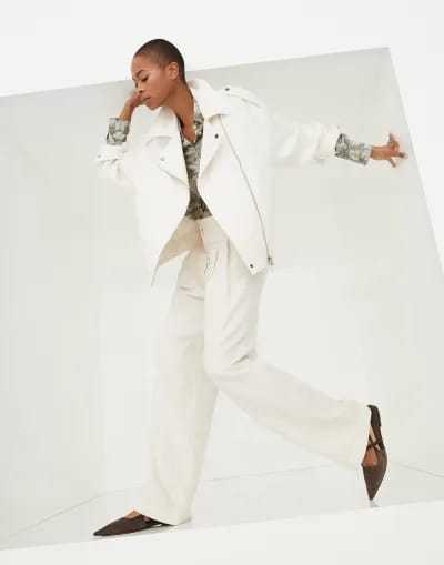 《送料無料》 BRUNELLO CUCINELLI biker with necklace