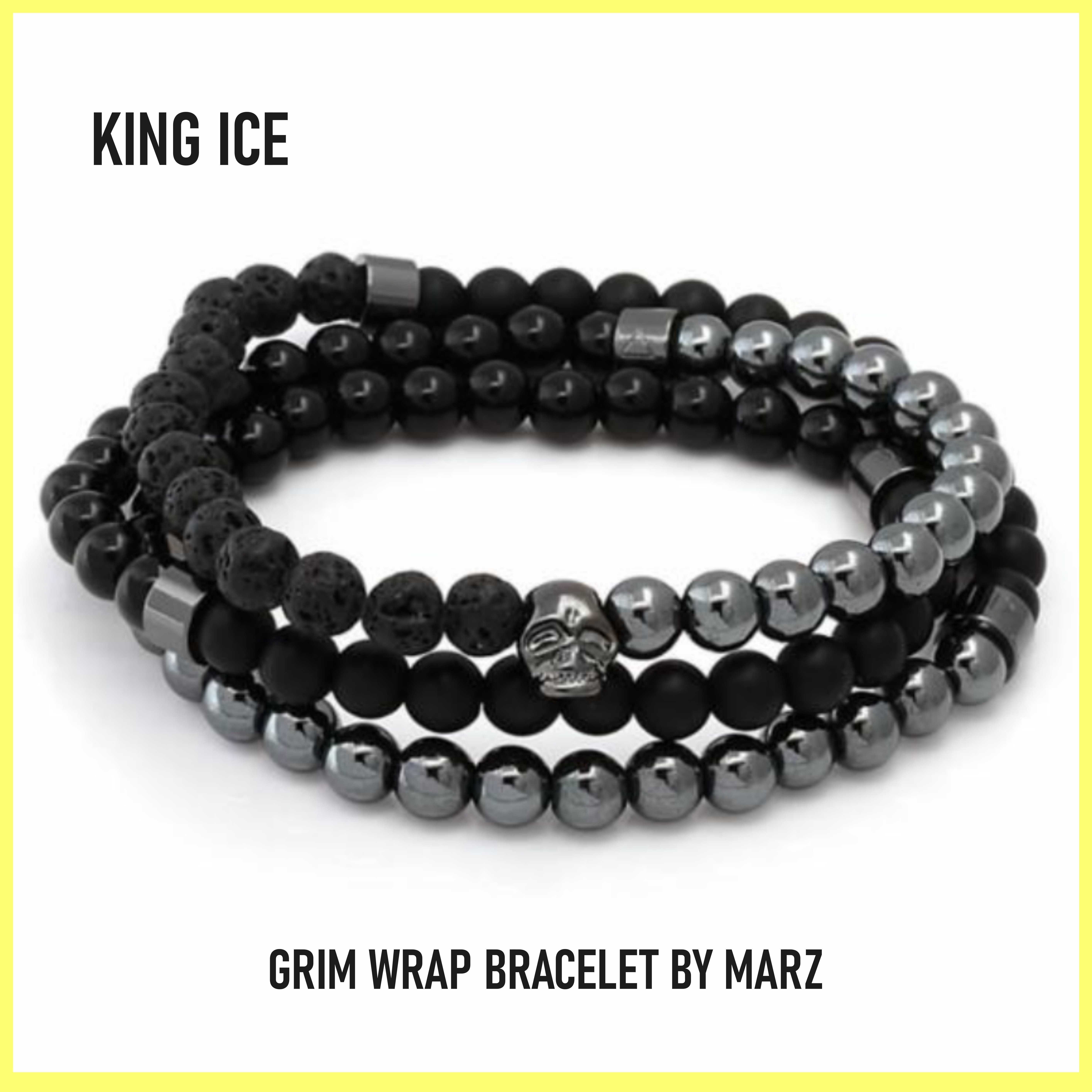 送料関税込【King Ice】GRIM WRAP BRACELET BY MARZ☆国内発送♪