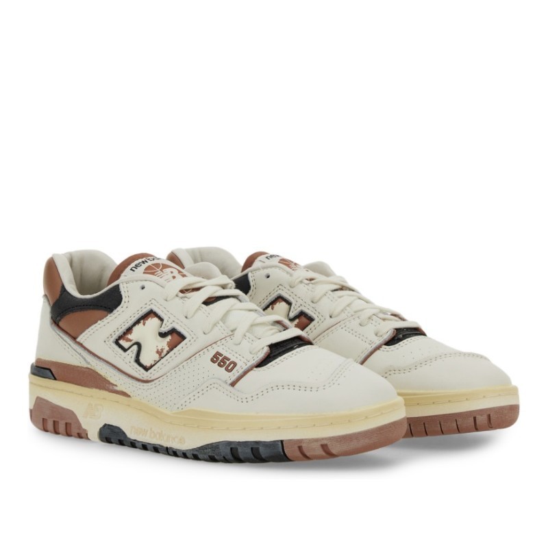 スニーカー New Balance SS24 SNEAKER \"550\" (BB550VGC_OFFWHITE/BROWN)