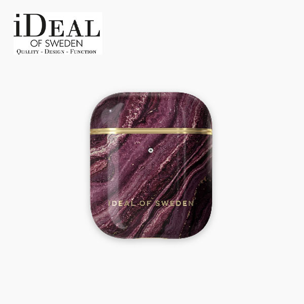 iDEAL OF SWEDEN Airpods ケース ゴールデンプラム ロゴ