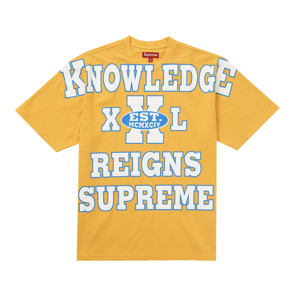 【本物保証 /関税・送料無料】Supreme League Tee 本物保証 /関税・送料無料】Supreme Overprint Knowledge