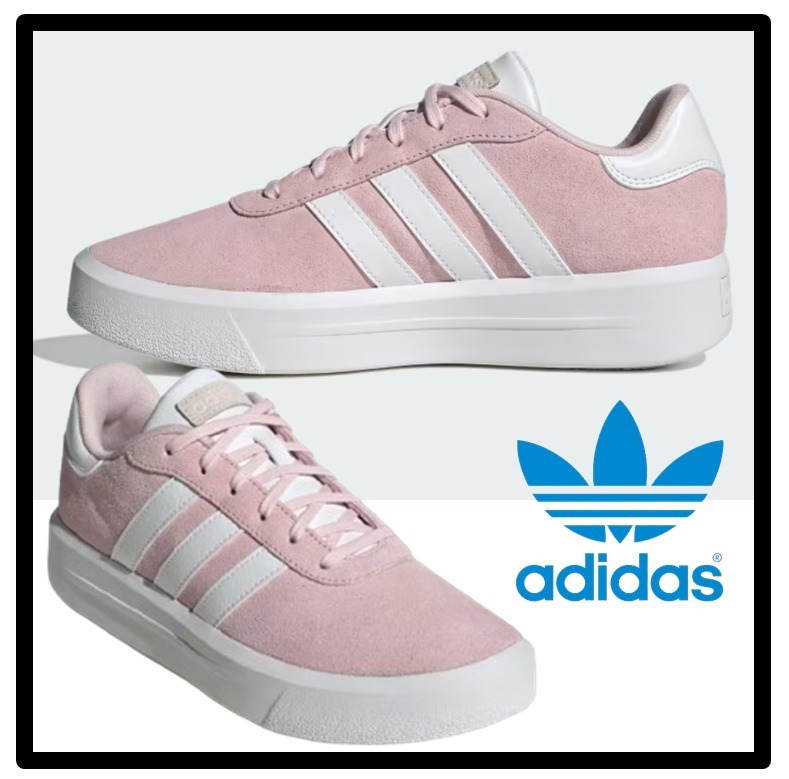 ★関税込★adidas★W COURT PLATFORM SUEDE★22-27cm★