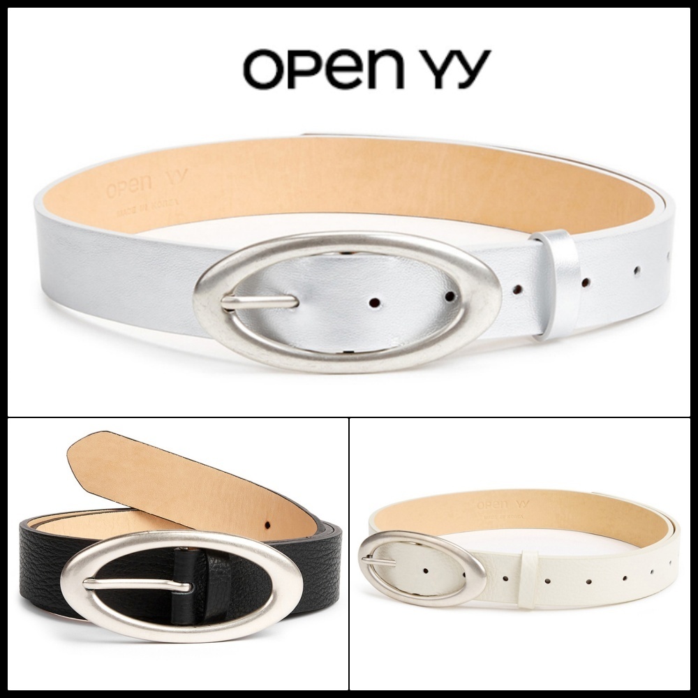 【OPEN Yy]】 OVAL BUCKLE BELT ★追跡可