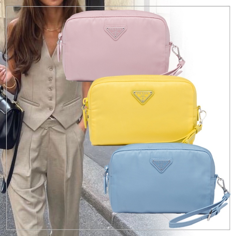 【大人気ギフト】PRADA◆Re-Nylon ミニポーチ コスメポーチ ロゴ