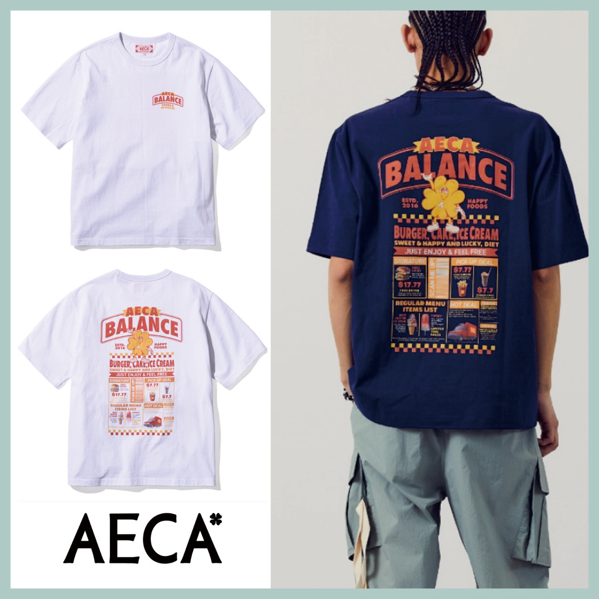 AECA☆ AECA BALANCE SHOP FLYERS HALF SLEEVE 2color 送料無料