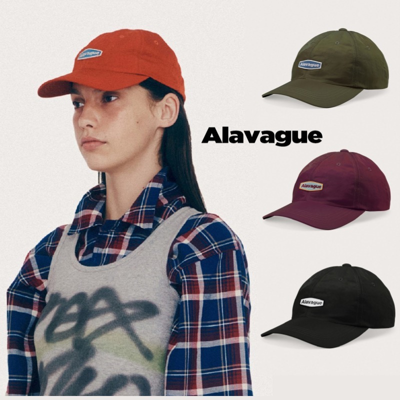 [ALAVEGUE]Casual Wappen Nylon Cap ユニセックス ハット