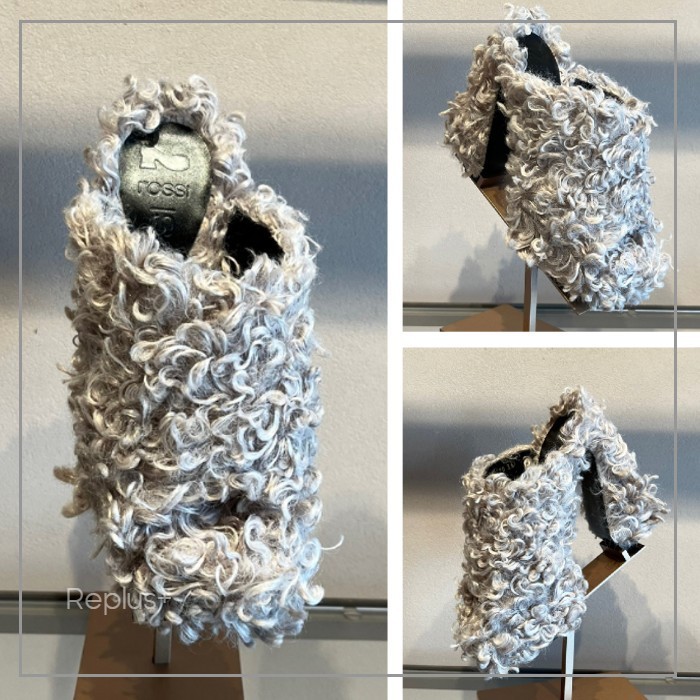 【Sergio Rossi】SI Rossi サンダル 90mm ヒール グレー 厚底