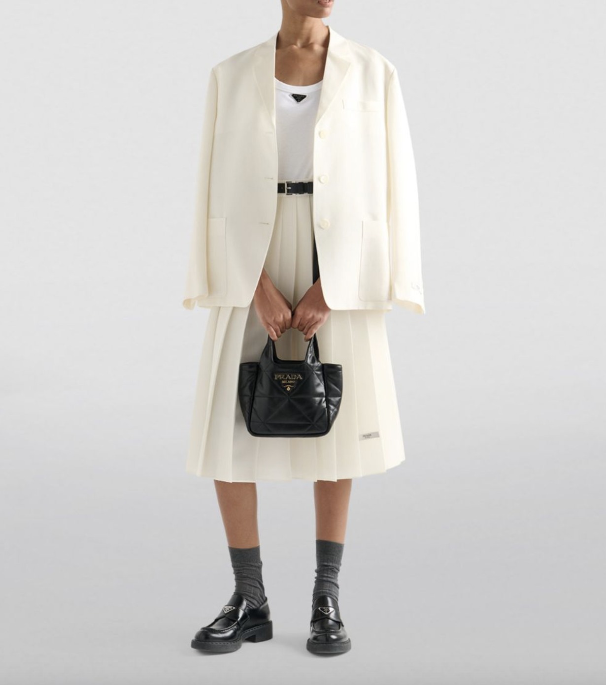 【PRADA】セール 1BG451 ソフトナッパレザー パディッドバッグ 人気の贈り物が PRADA】セール 1BG451 ソフトナッパレザー パ