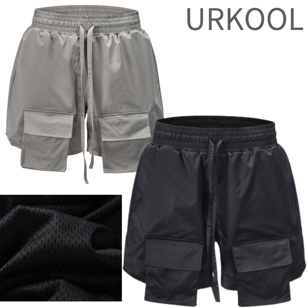 URKOOL カジュアル 短パン カーゴショートパンツ