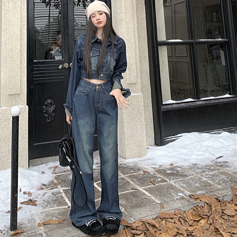 セットアップ デニム ジーンズ Gジャン フレアパンツ