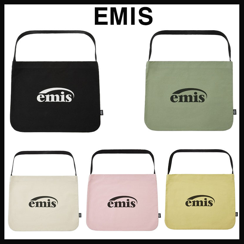 人気 ★EMIS★ NEW LOGO COTTON ECO BAG
