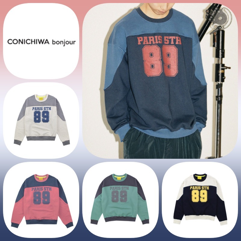 ◆24SS CONICHIWA BONJOUR American ラグビースウェット/5色◆