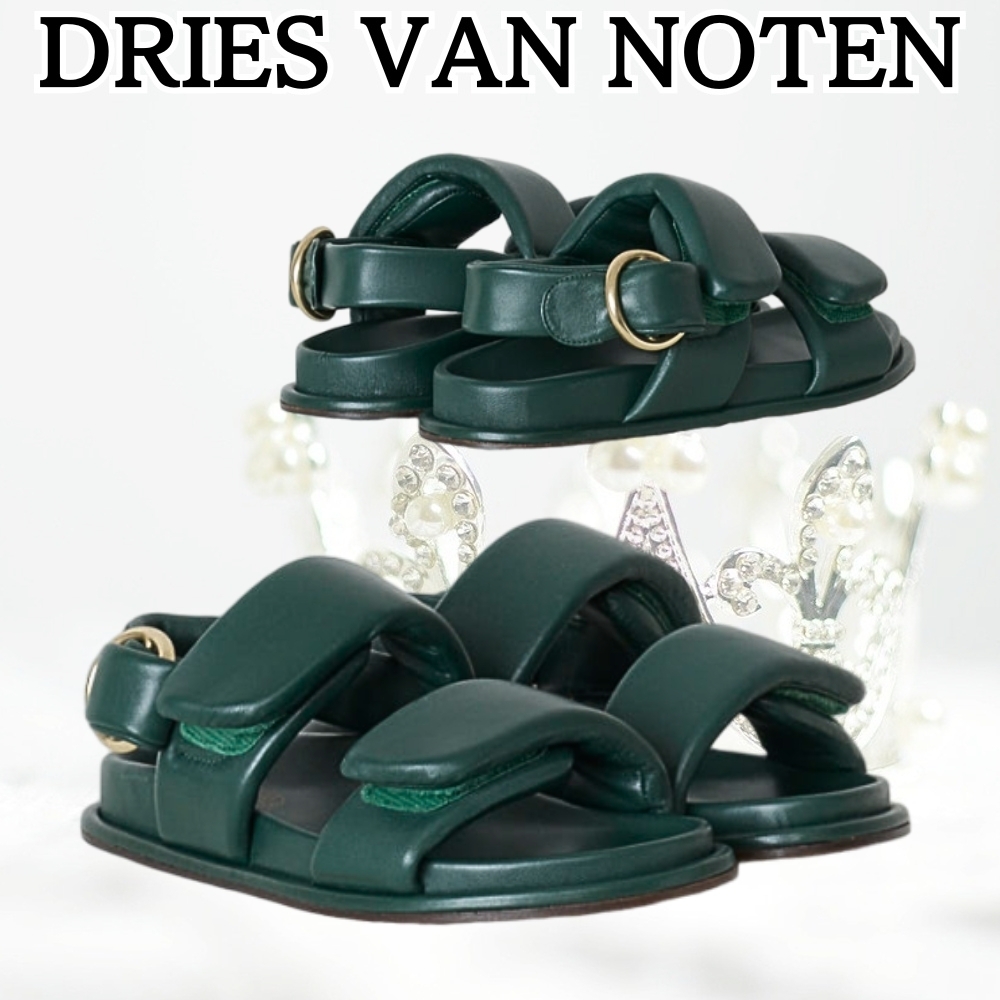 DRIES VAN NOTEN*セレブに欠かせない一足*分厚い緑のサンダル