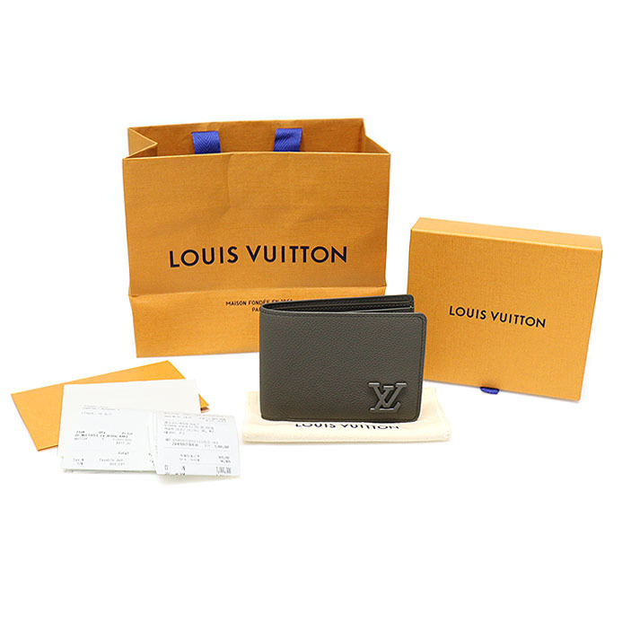Louis Vuitton LVエアログラムレザーマルチプルウォレット