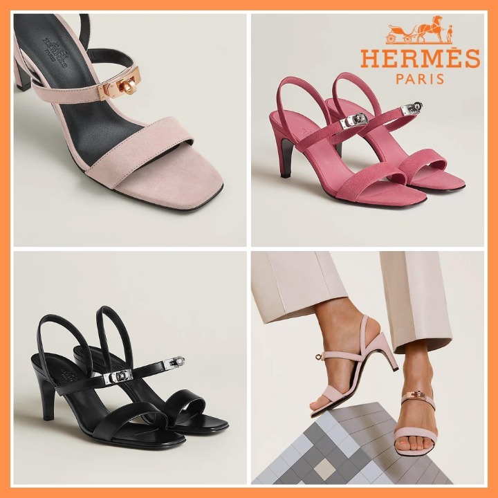 【HERMES】エレガント グラマー サンダル 75 ケリーバックル