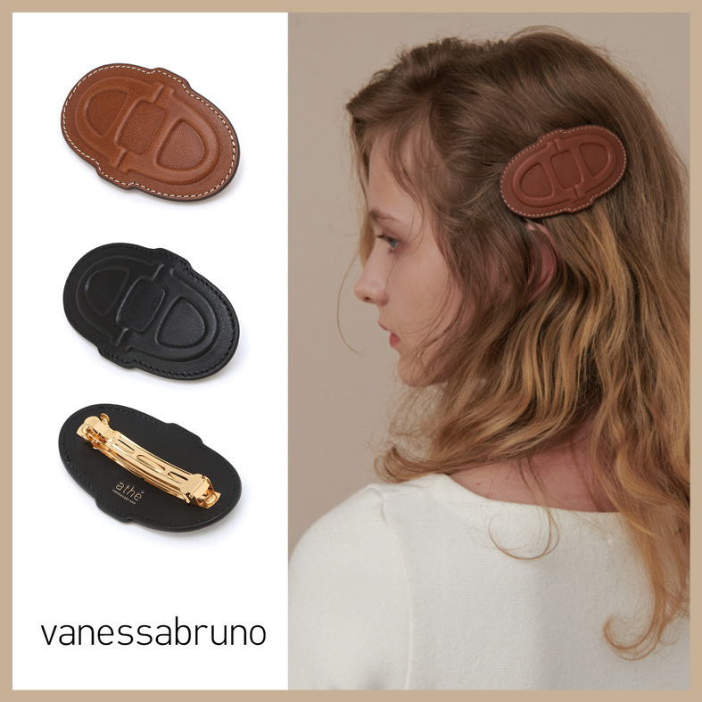ATHE VANESSABRUNO★LEATHER DOUBLE A HAIRPIN 2color