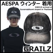 【GRAILZ】DENIM OVAL LOGO CAP [正規品] AESPA ウィンター着用