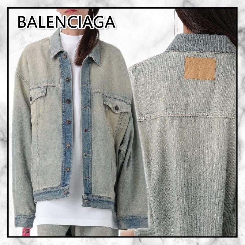 ◆BALENCIAGA 24SS 最新作◆オーバーサイズ ジャケット/Blue ◆