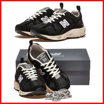 New Balance Sneakers Unisex Faux Fur Street Style Logo Sneakers