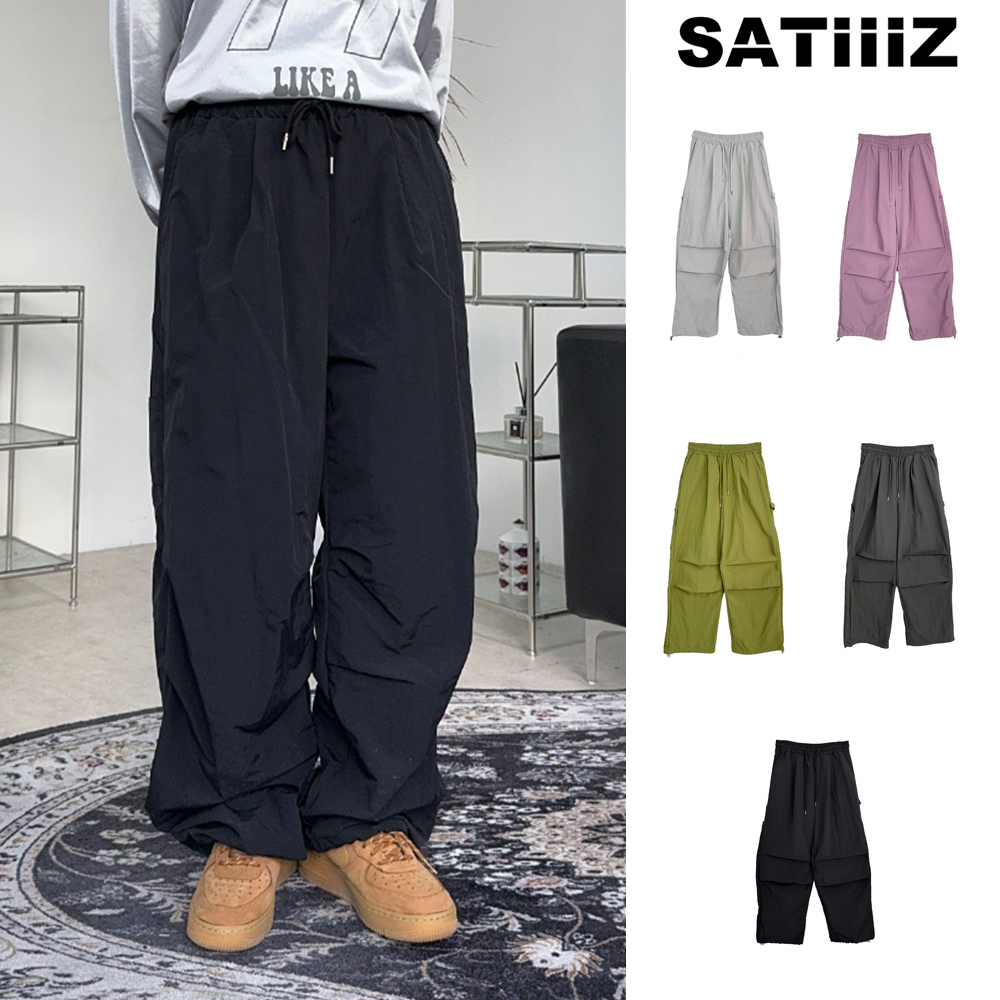 【SATIIIZ】Kesson nylon Carpenter pants