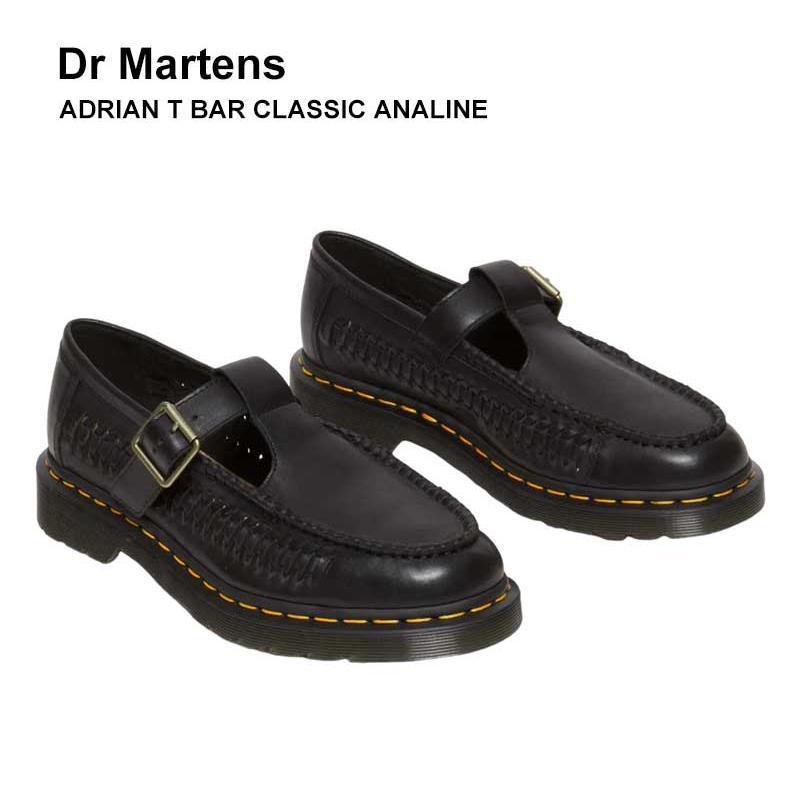 即納☆【Dr. Martens】ADRIAN T BAR CLASSIC ANALINEＴシ ューズ