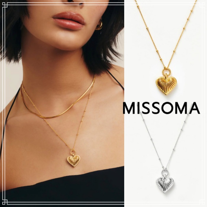 【MISSOMA】ハート チャーム ペンダント ネックレス 2色