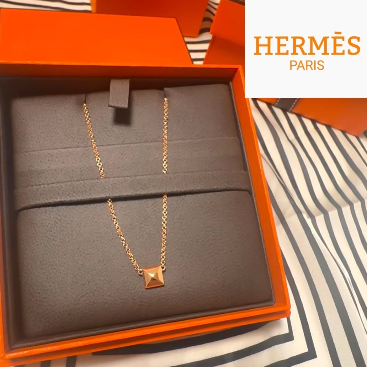 【HERMES 】エルメス クルー ドー ペンダント スモールモデル