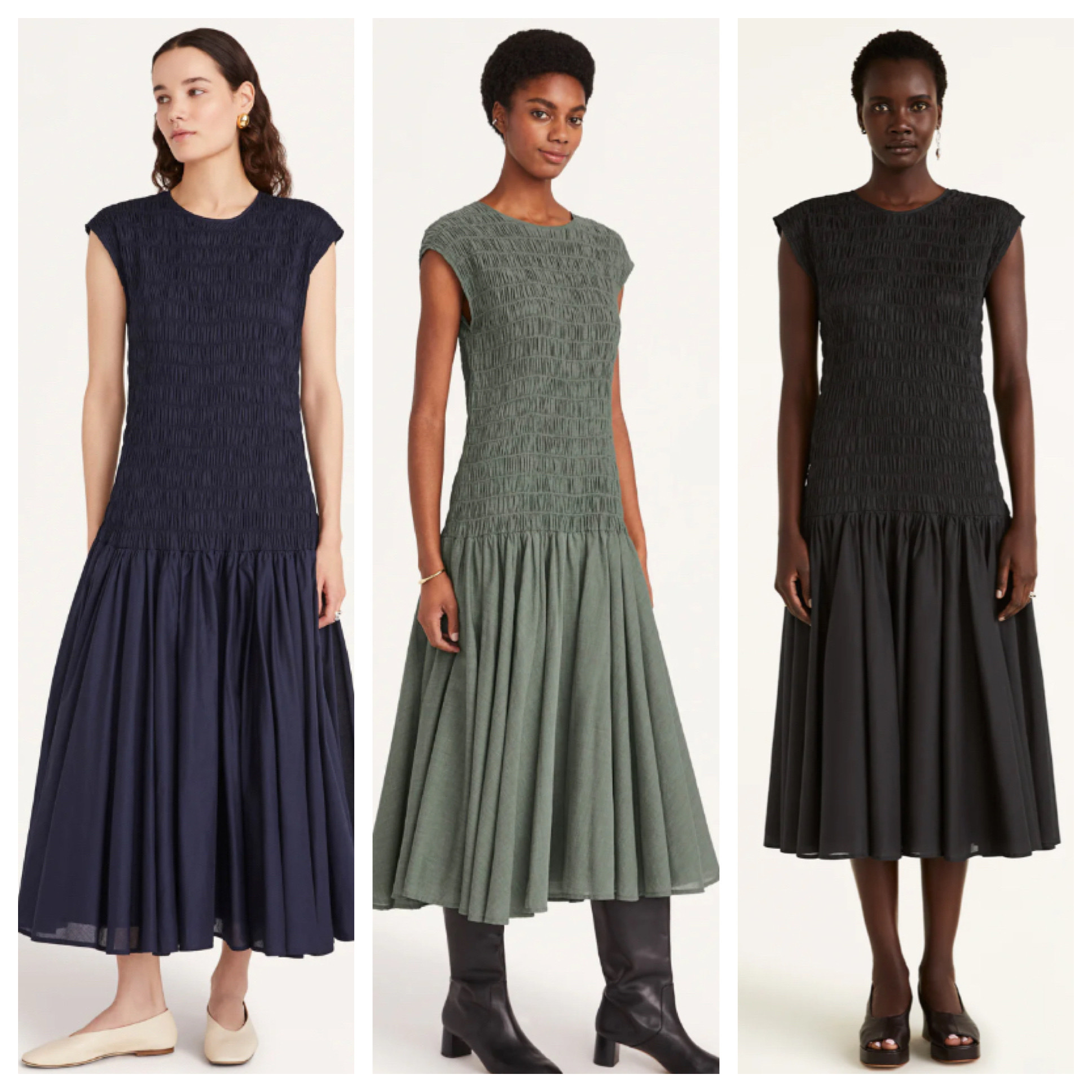 ◆送料・関税無料◆Merlette スモックデザインワンピース