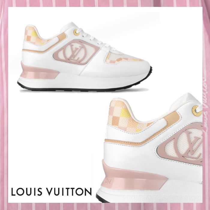 Louis Vuitton《Neo Run Away スニーカー》ピンク カーフ 直営店