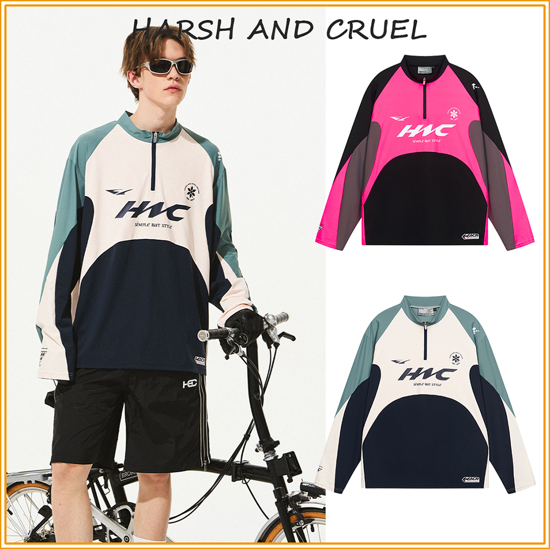 HARSH AND CRUEL 長袖 Tシャツ トレーニング ロンT 速乾 新作