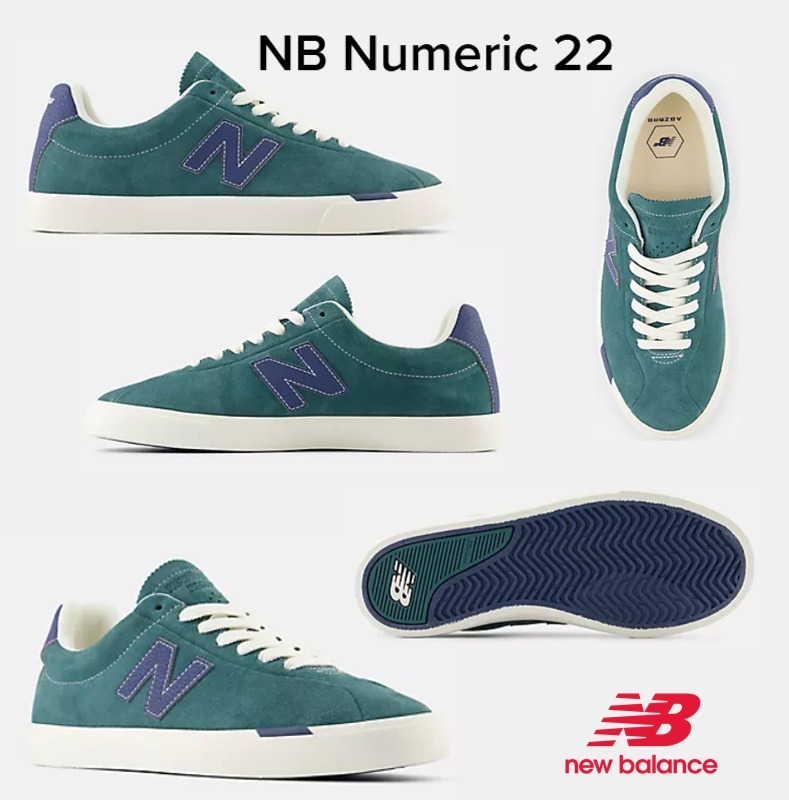 スエード！送料&関税込み☆スケートシューズ☆NB Numeric 22