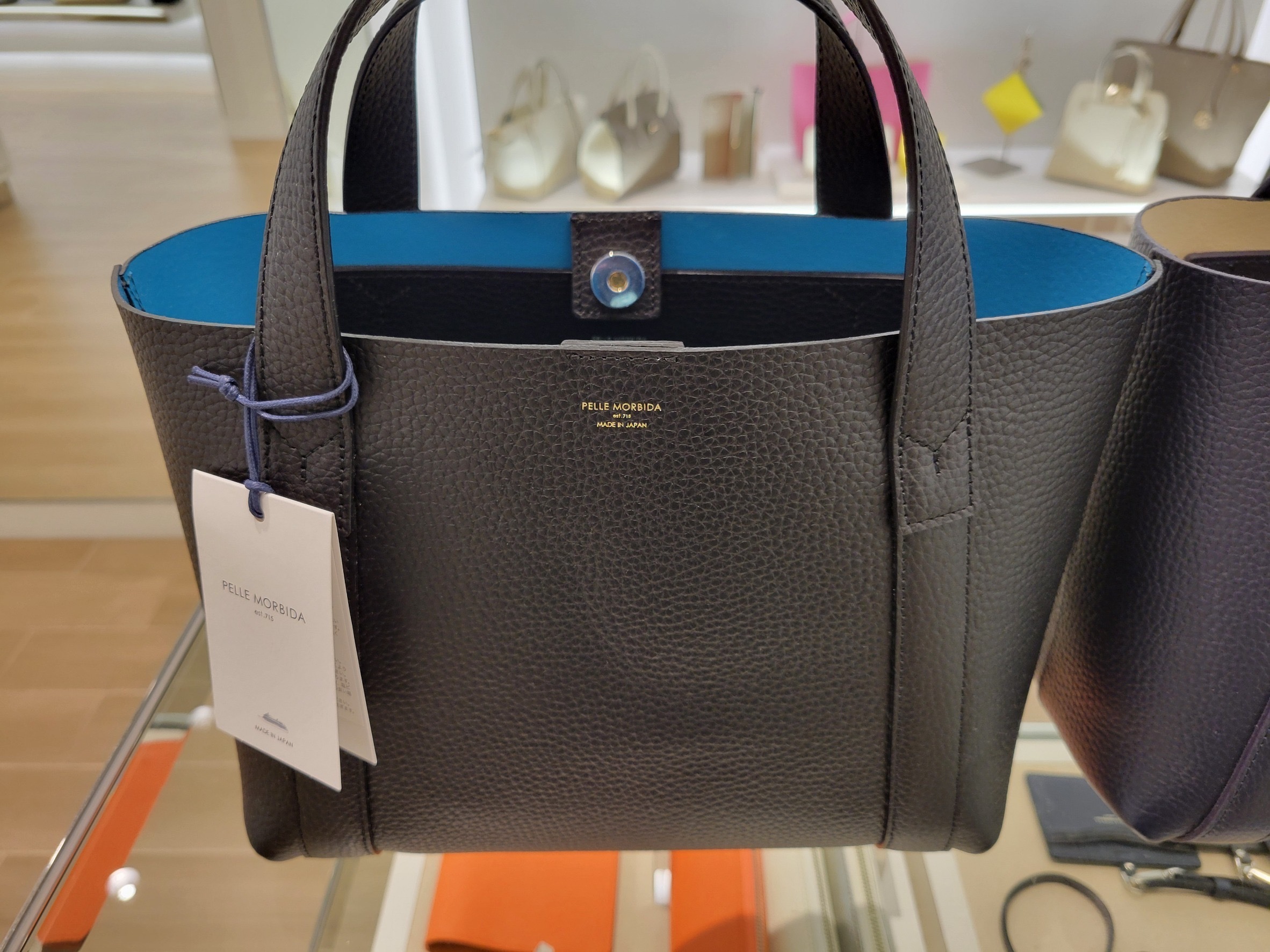 注目 PELLE MORBIDA ダブルフェイス レザー ミニトートバッグ 注目 PELLE MORBIDA ダブルフェイス レザー ミニトートバッグ