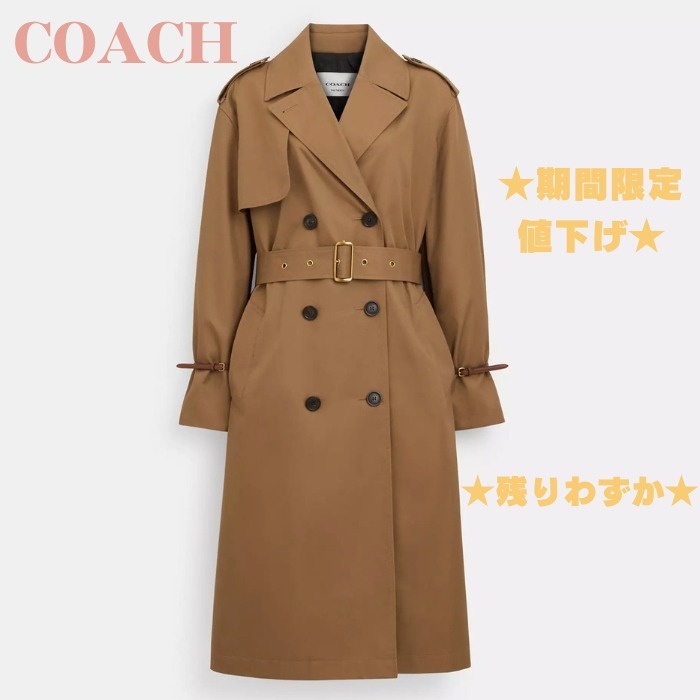 Coach リラックスド ダブル ブレステッド トレンチ 要在庫確認