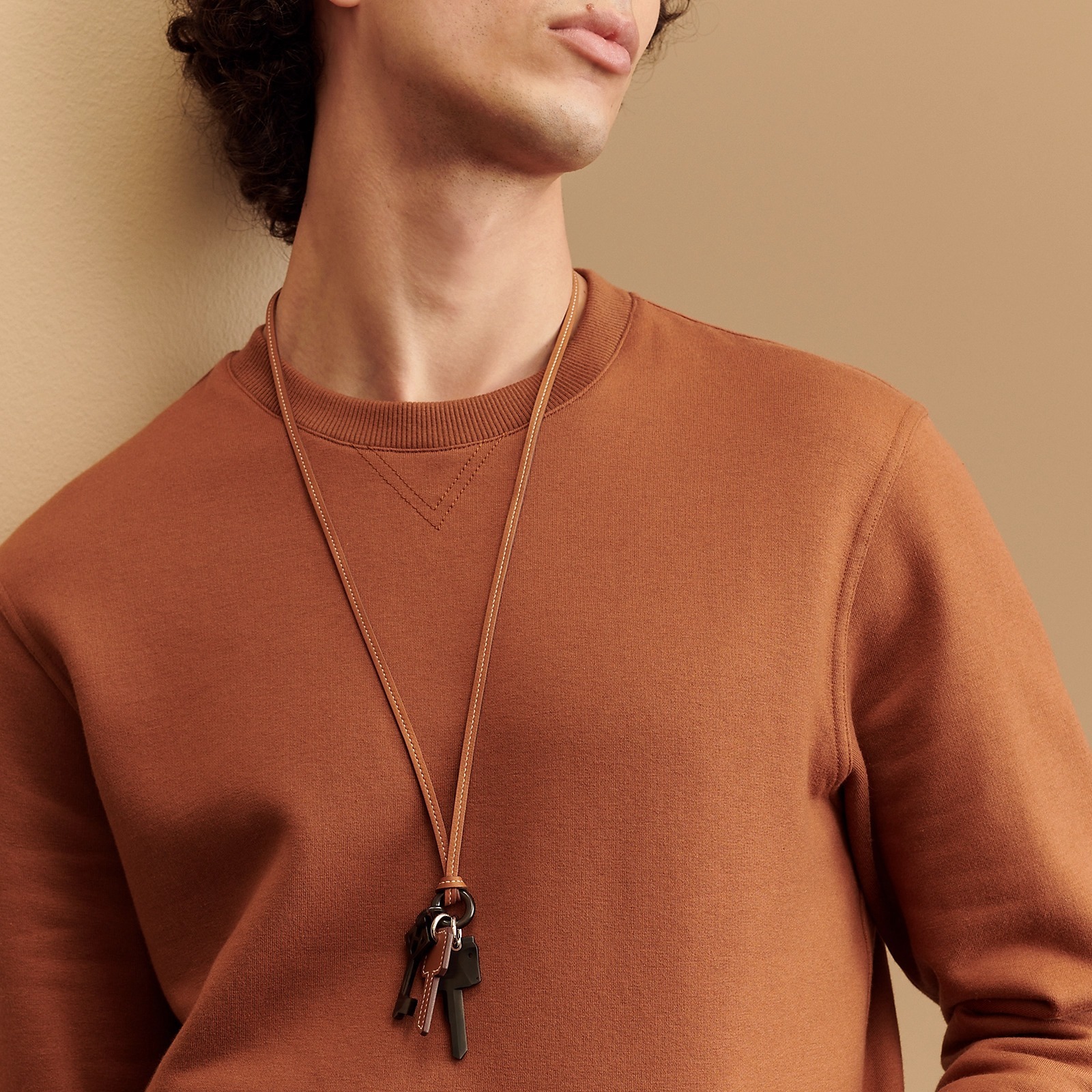 ユニークなデザイン☆【HERMES】メンズ ロングネックレス Cles HERMES】鍵が可愛い◎ロングネックレス Cles (HERMES/ネックレス