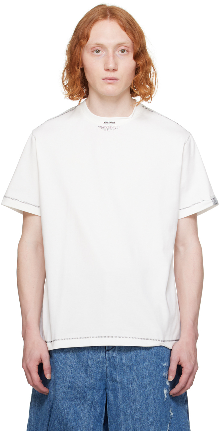 【関税込み】ADER error ホワイト ロゴグラフィック Tシャツ