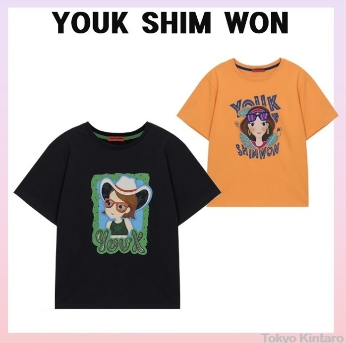 [YOUK SHIM WON] Tropical T-shirt ★2COLOR★